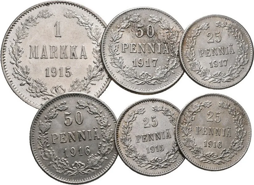 Ražby pro Finsko, Mikuláš II., 1894 - 1917 — 1