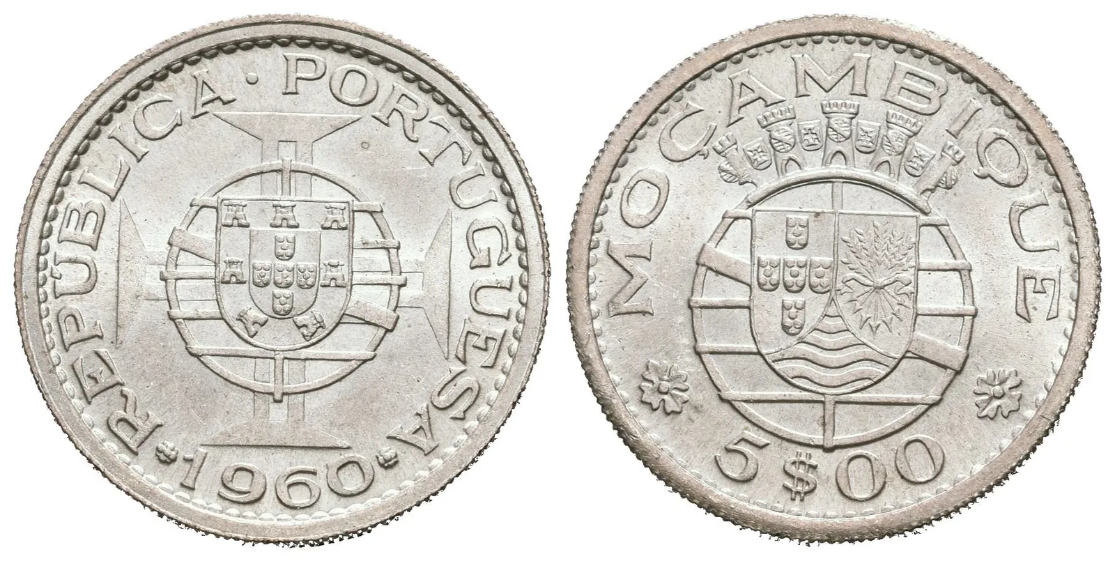 Portugalský Mozambik, 5 Escudo 1960