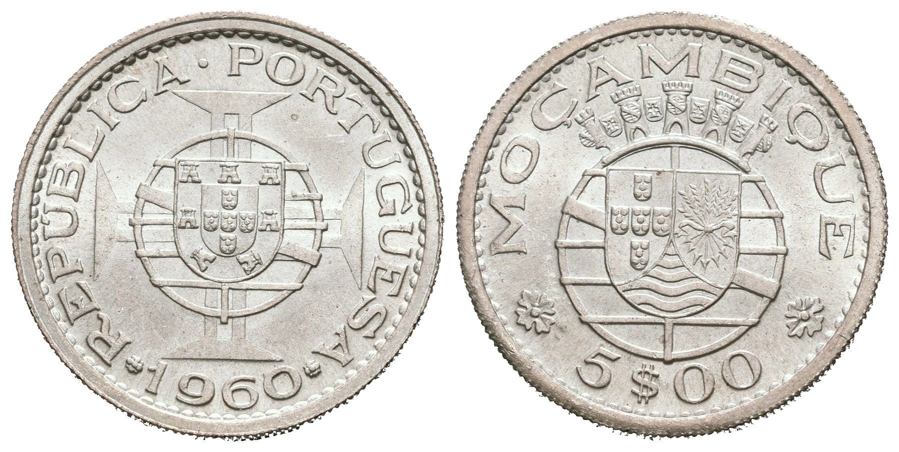Portugalský Mozambik, 5 Escudo 1960