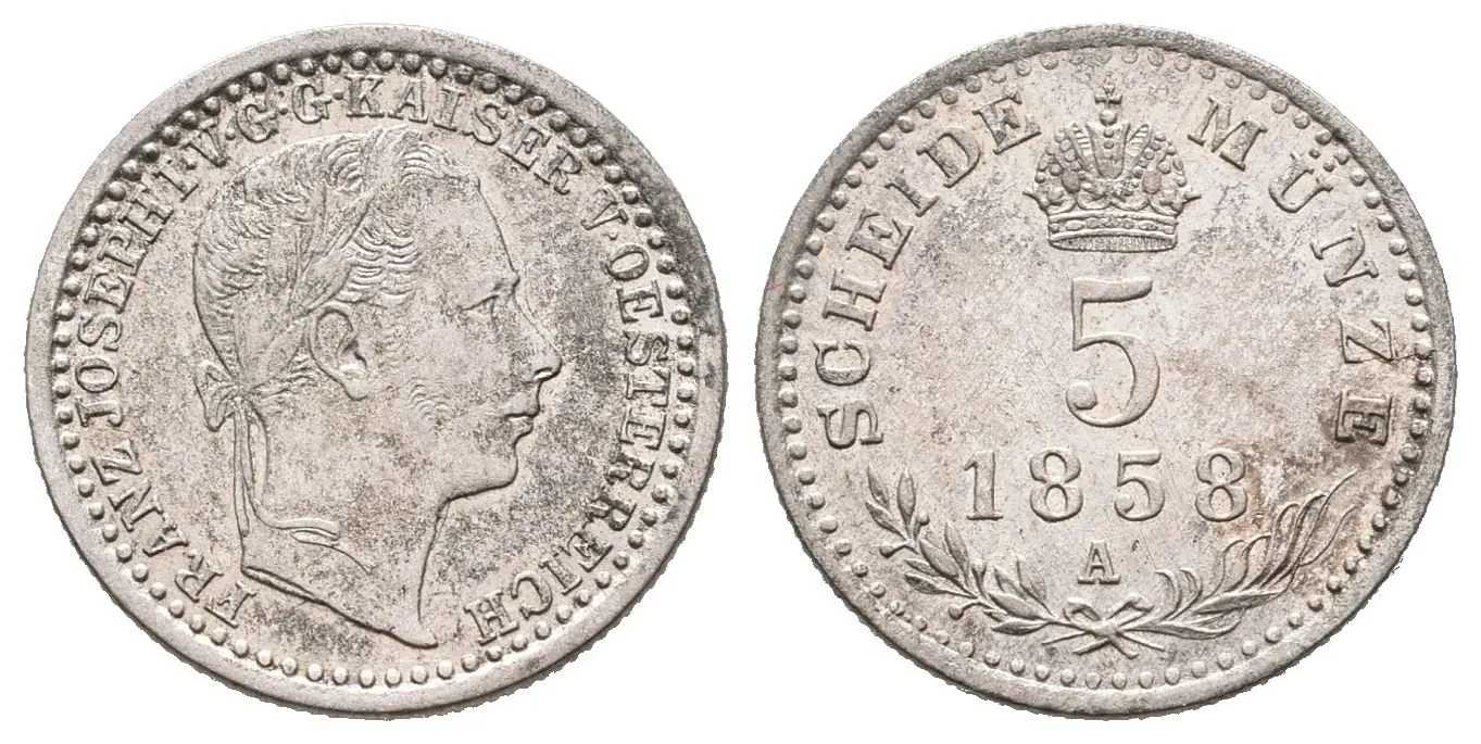 5 Krejcar 1858 A