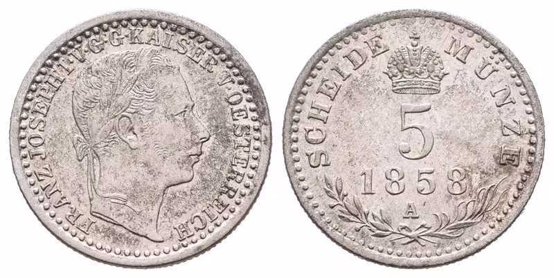 5 Krejcar 1858 A