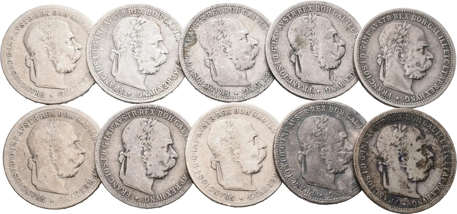 1 Koruna 1894, 10 kusů