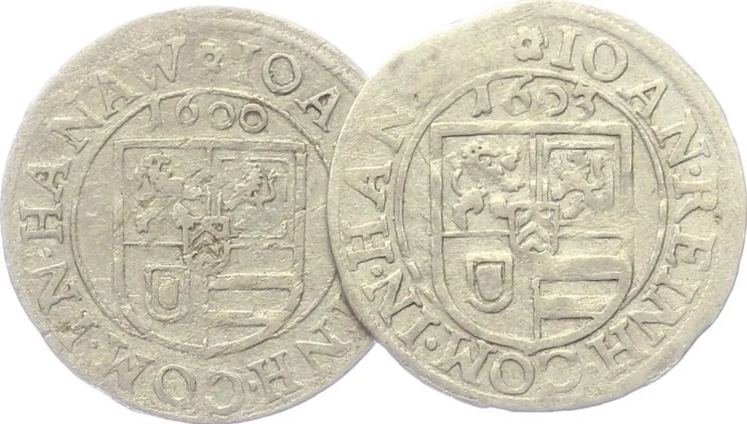 Hanau - Lichtenberg, Johann Reinhard, 1599 - 1625 — 1