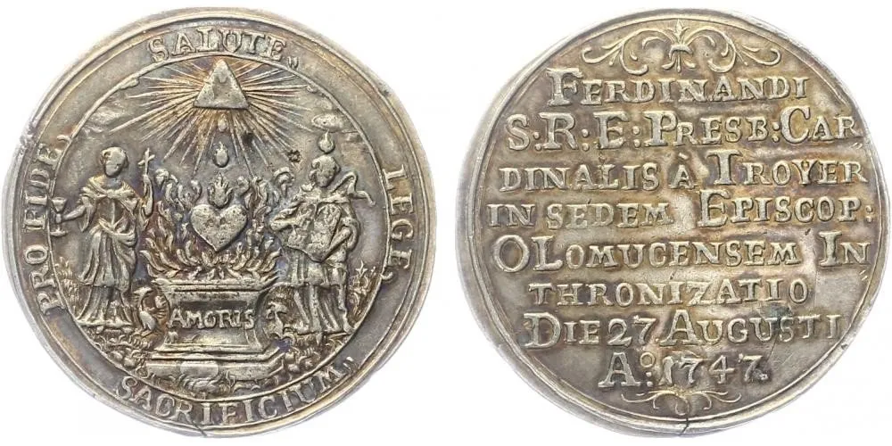 Olomouc - biskupství, Ferdinand Julius Troyer, 1745 - 1758 — 1