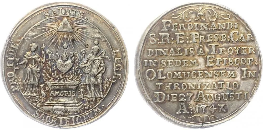 Olomouc - biskupství, Ferdinand Julius Troyer, 1745 - 1758 — 1