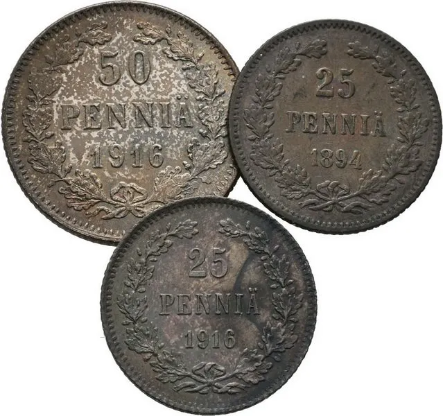 Ražby pro Finsko, Mikuláš II., 1894 - 1917 — 1