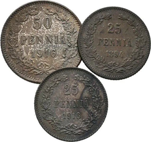 Ražby pro Finsko, Mikuláš II., 1894 - 1917 — 1