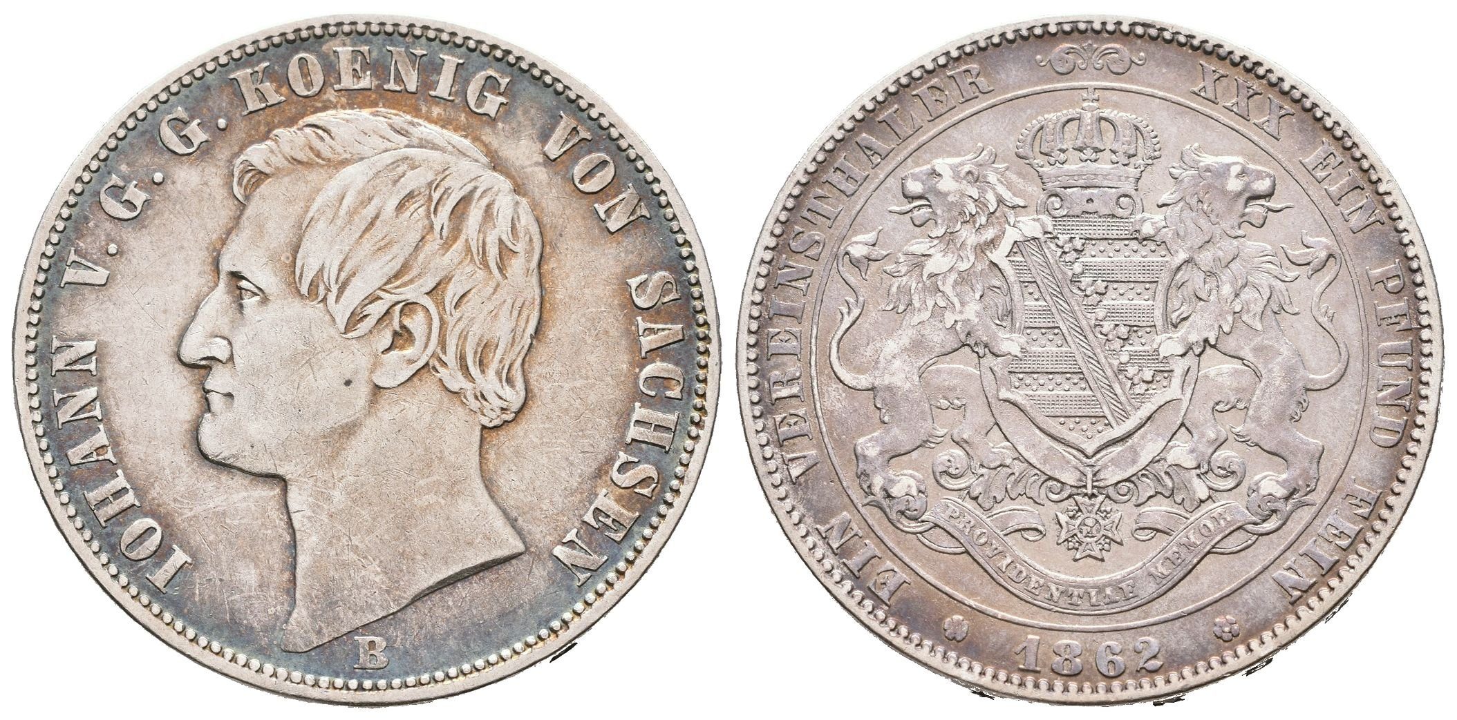 Sasko, Tolar 1862