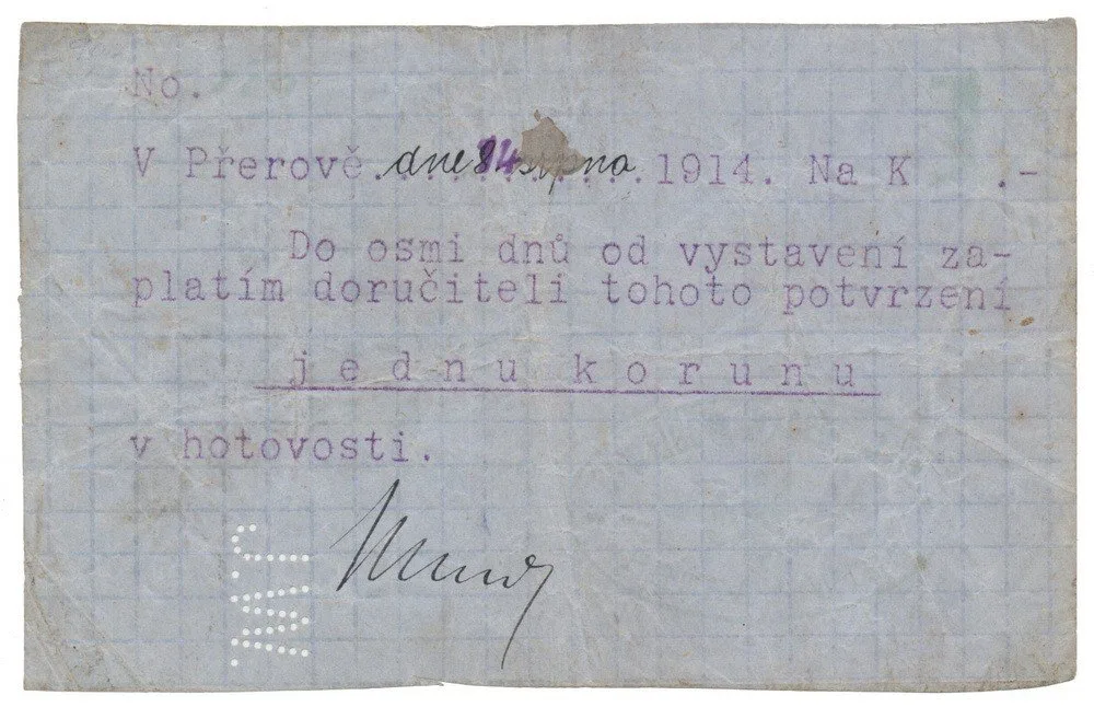 Nouzovky české od roku 1914 — 1
