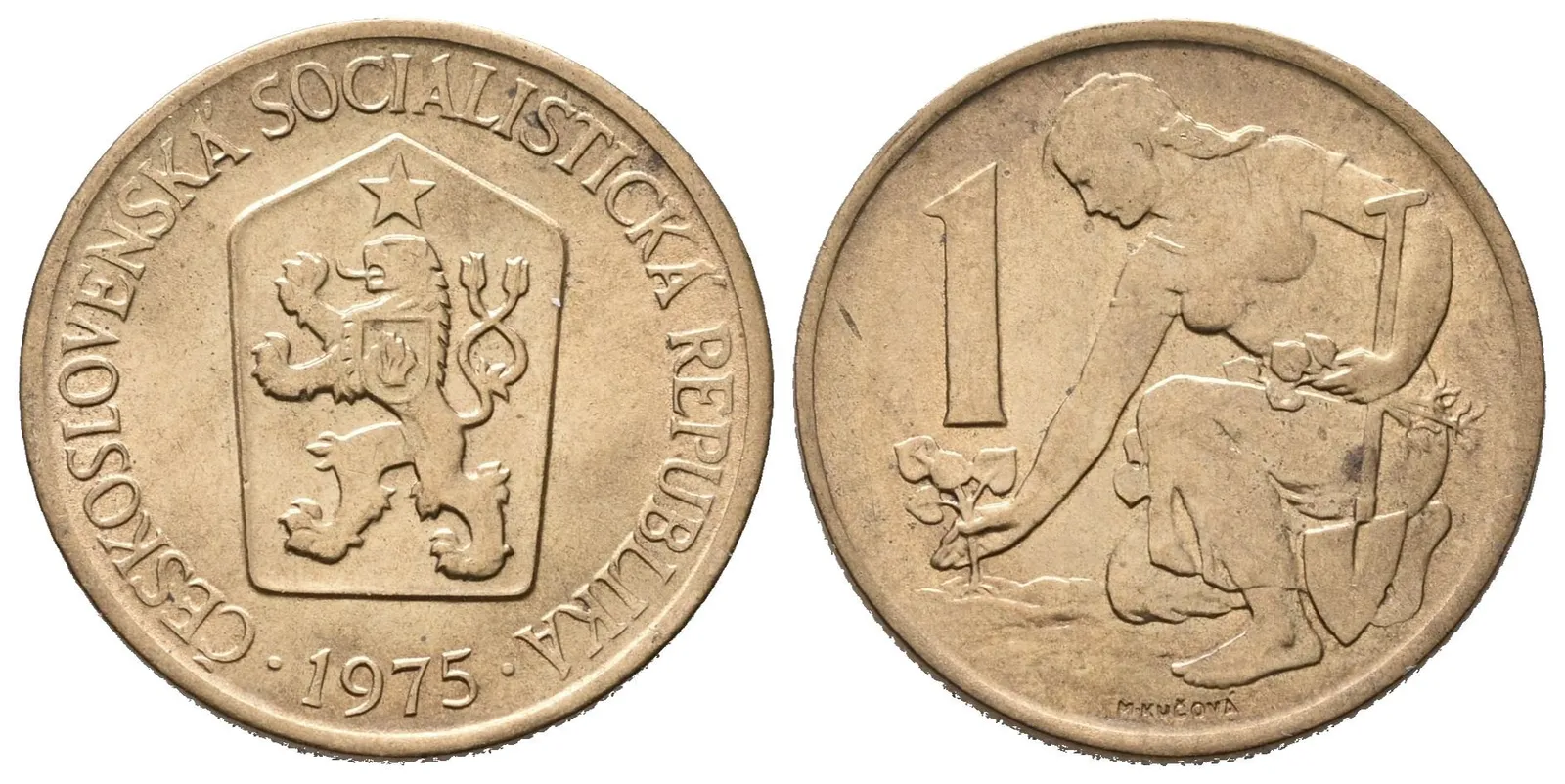 1 Koruna 1975