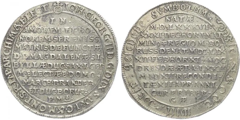 Sasko, Johann Georg II., 1656 - 1680 — 1