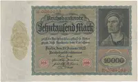 Německo, 10.000 Mark 1922, velký formát, Ro.68a