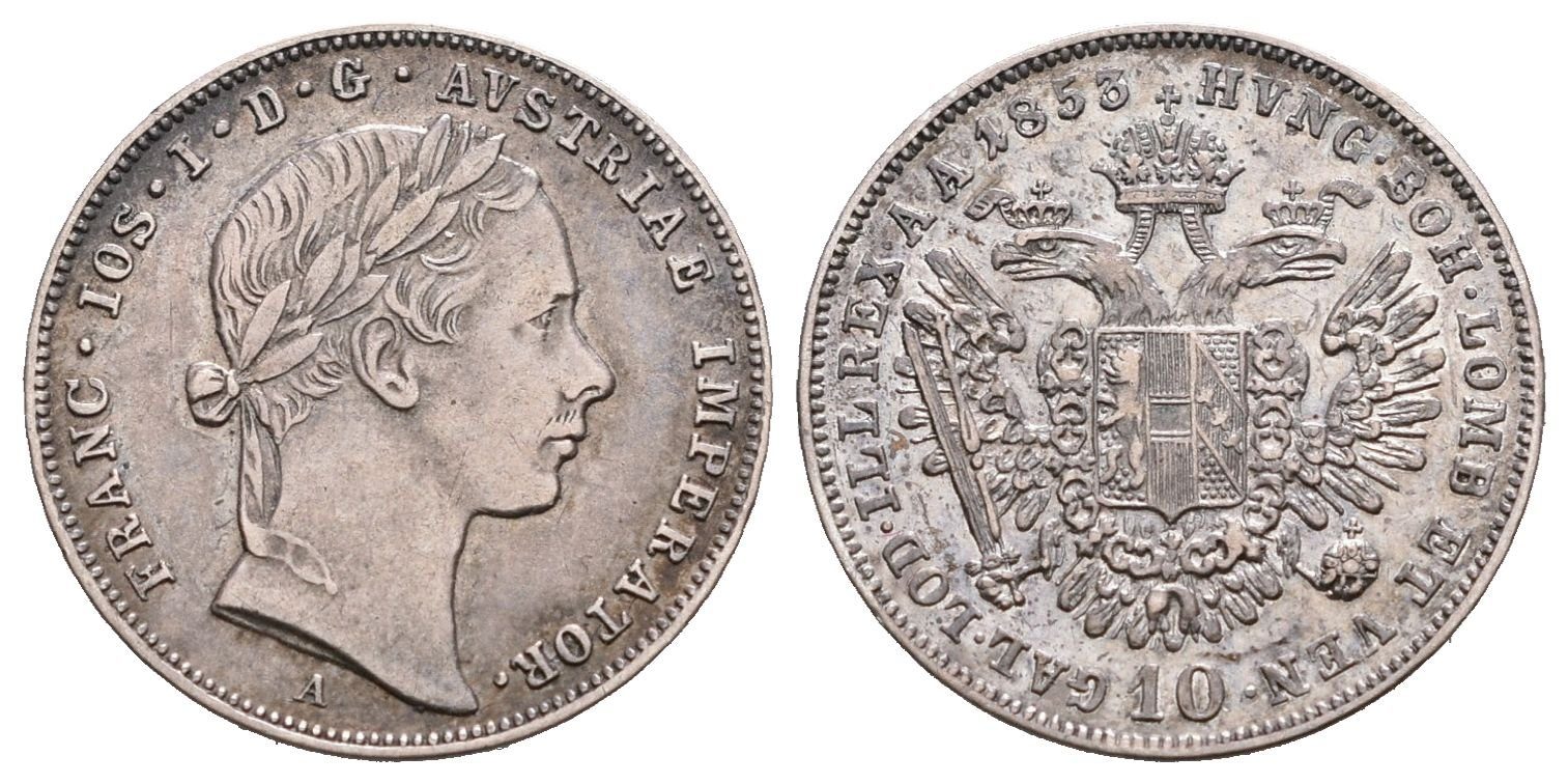10 Krejcar 1853 A