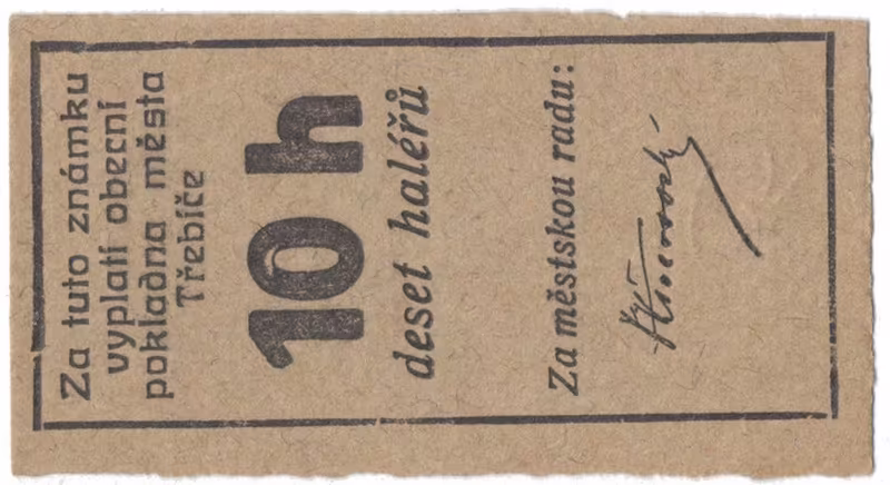 Třebíč - město, 10 hal b.d., HH.223.5.1a
