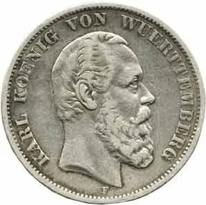 Württemberg, Karl, 1864 - 1891 — 1