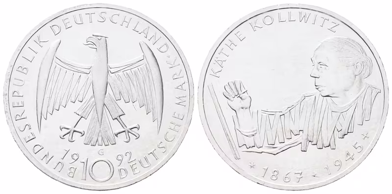 SRN, 10 Marka 1992 - Käthe Kollwitz