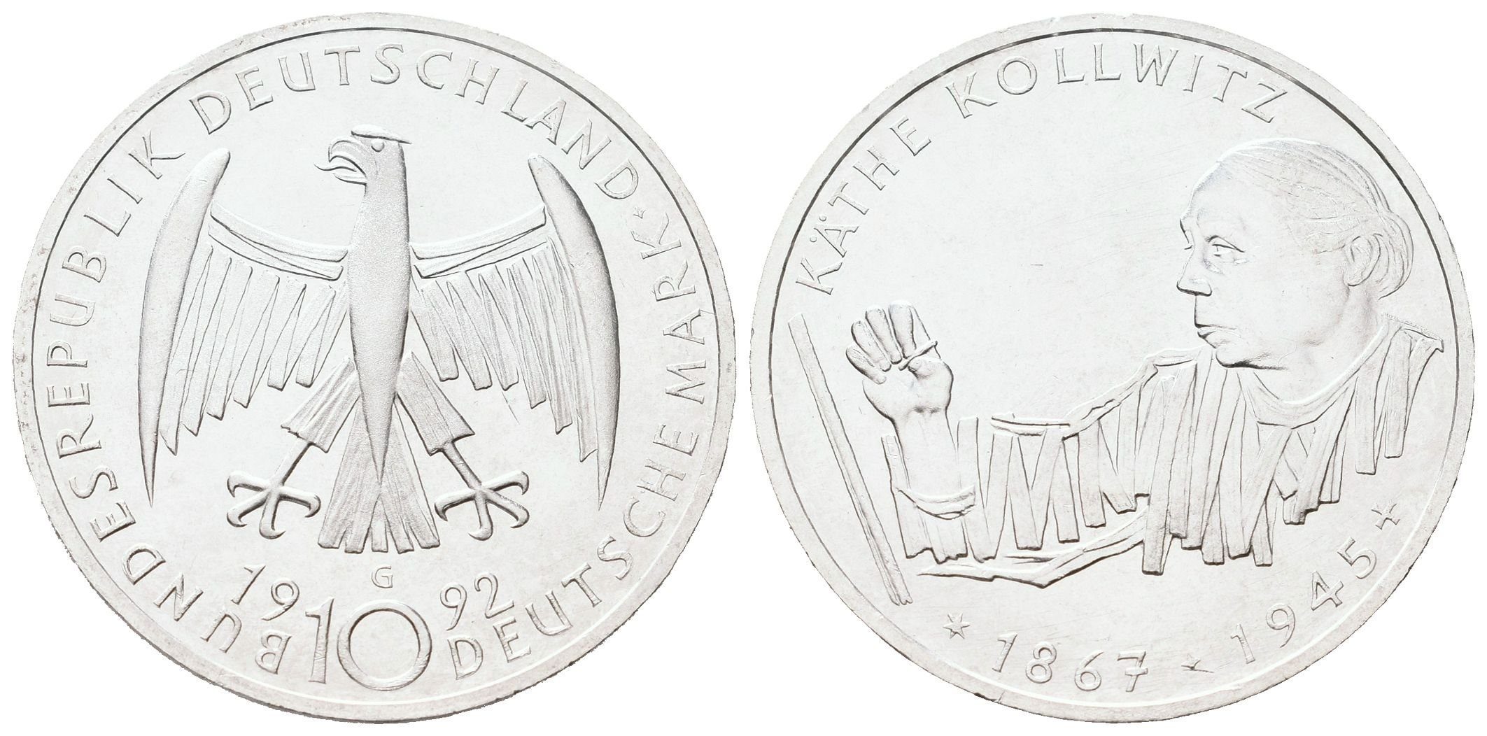 SRN, 10 Marka 1992 - Käthe Kollwitz