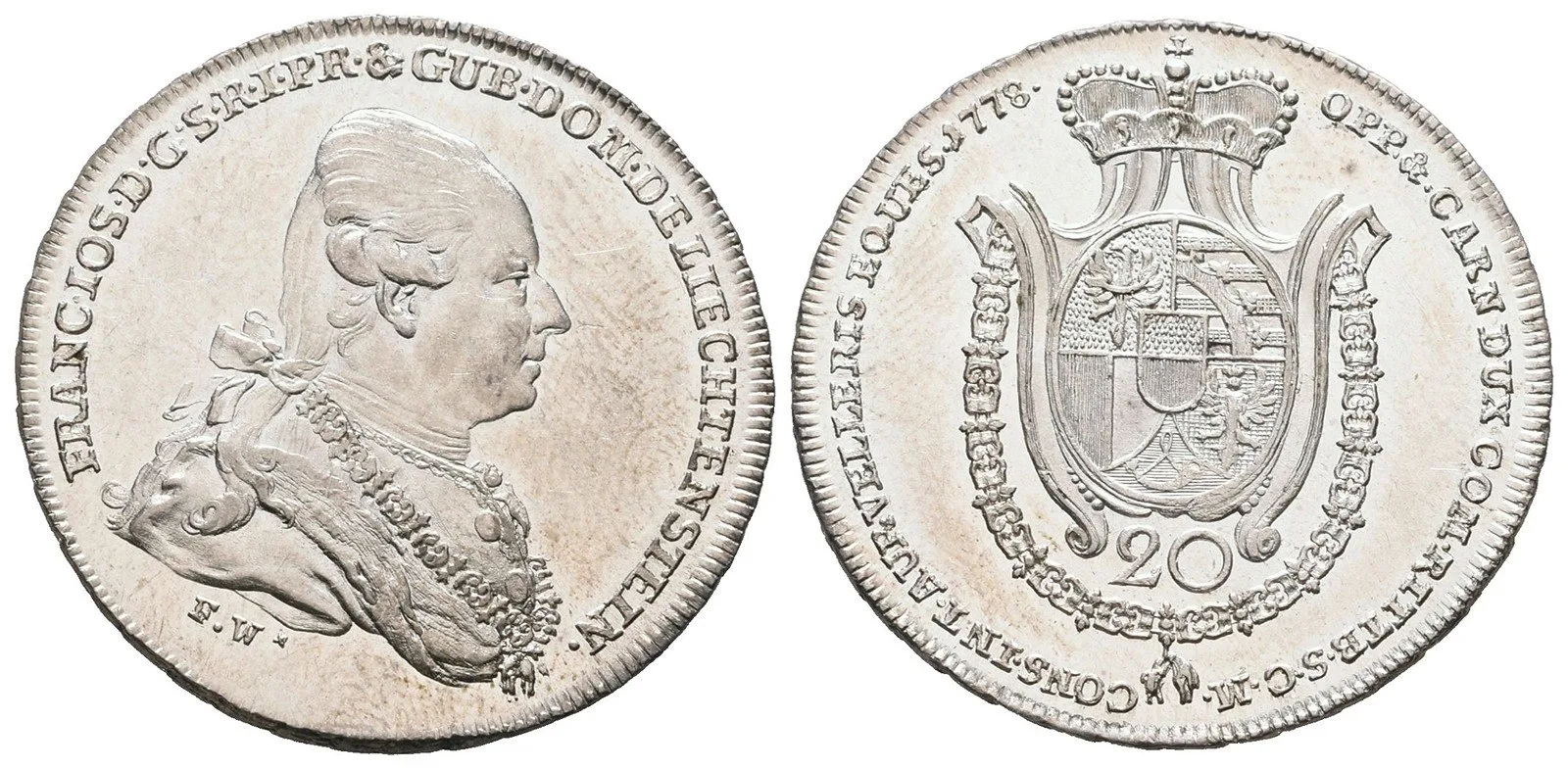 Liechtenstein, Franz Josef I., 1772 - 1781 — 1