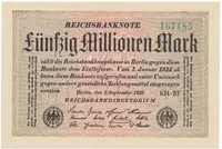 Německo, 50 Millionen Mark 1923, Ro.108h