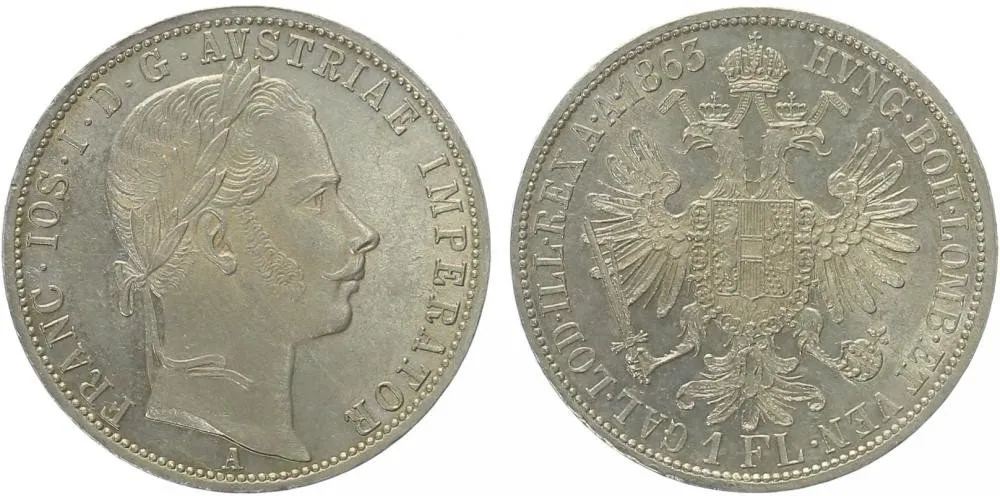 Rakouská a spolková měna, 1857 - 1892 — 1