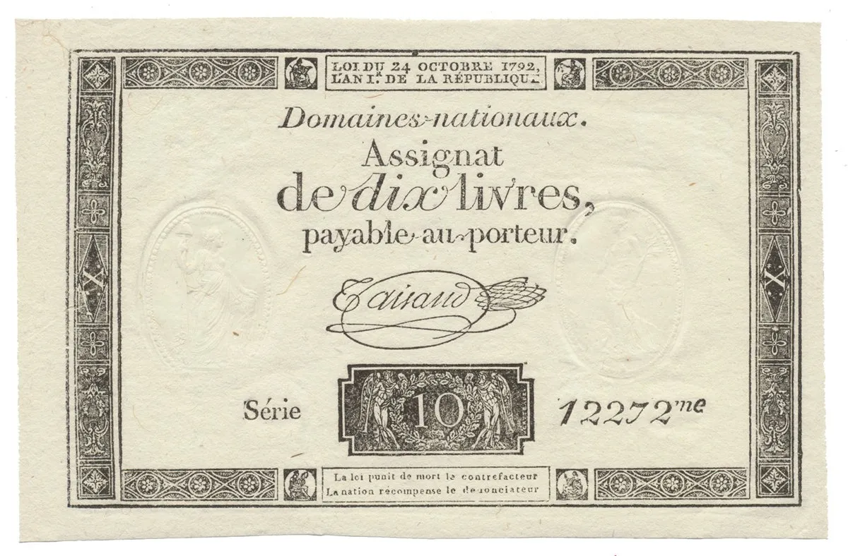Francie, 10 Livres  24. 10. 1792, P.A66b