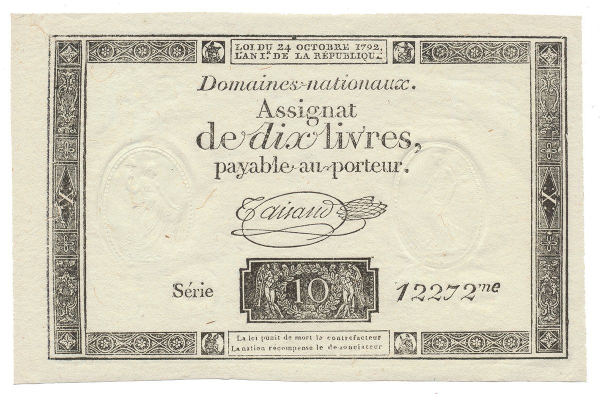 Francie, 10 Livres  24. 10. 1792, P.A66b