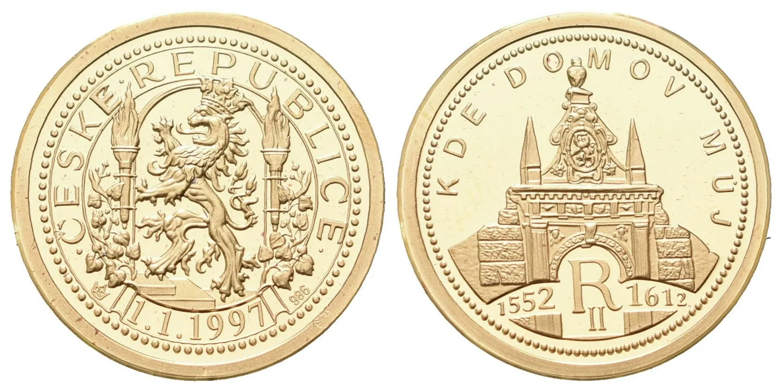 Dukát 1997 - Rudolf II.
