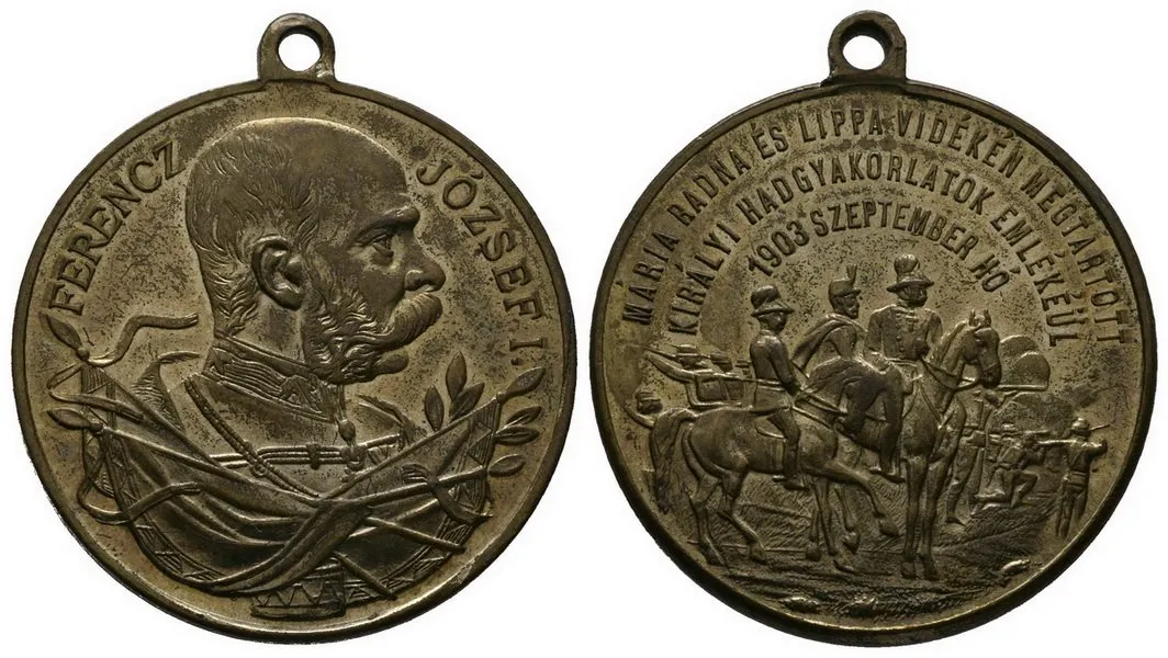 František Josef I., medaile vojenských manévrů — 1