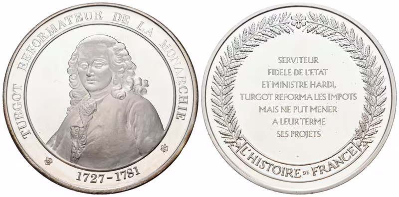 Francie - AR Medaile b.l. - Turgot