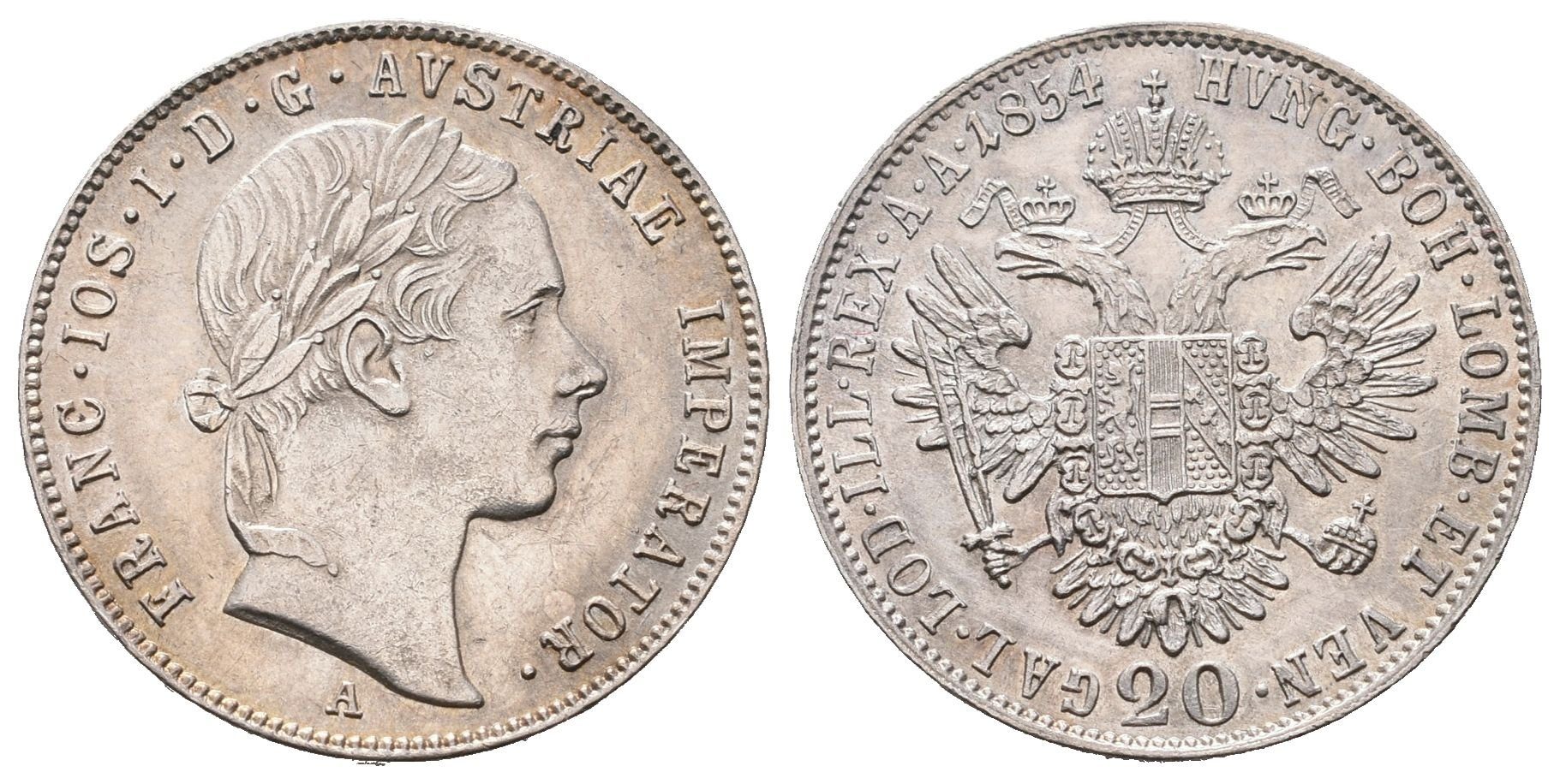 20 Krejcar 1854 A