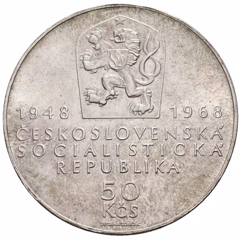 50 Kčs 1968 - Republika, Aurea.116, lesk, patina