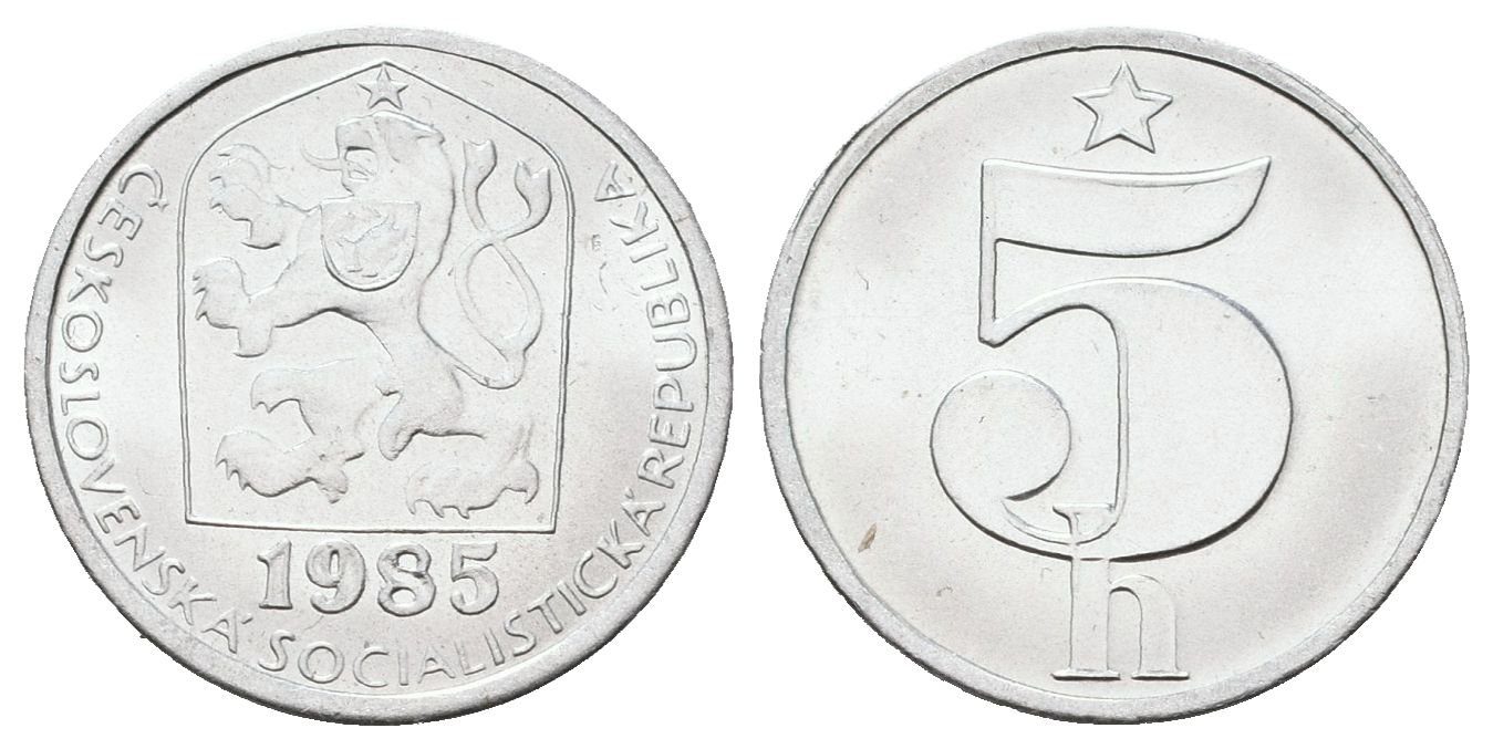 5 Haléř 1985 - ražen jen pro sady