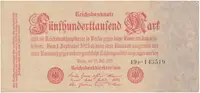 Německo, 500 000 Mark 1923, Ro.91b