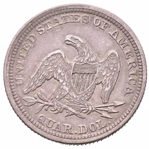 1/4 Dollar 1858, KM.A64.2, pěkná zachovalost, tmavá patina,
