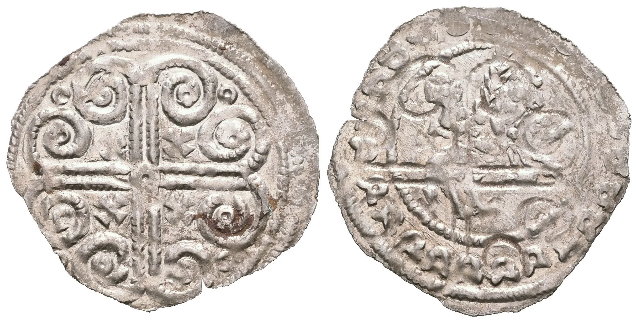 Široký fenik pro 2. křížovou výpravu 1147-1148. Široký berlový kříž s křížky mezi rameny, — 1