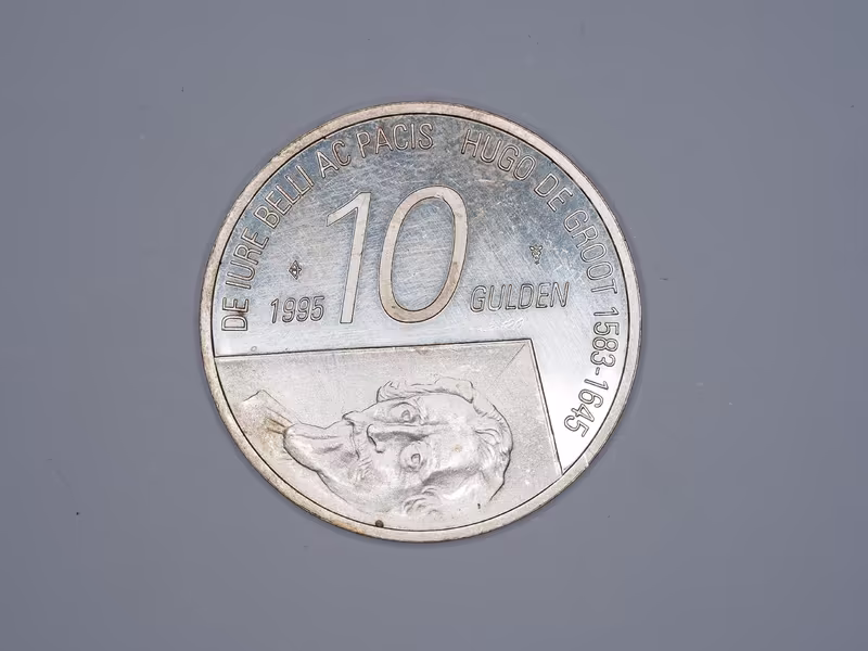 Nizozemí, 10 Gulden 1995 - Hugo de Groot