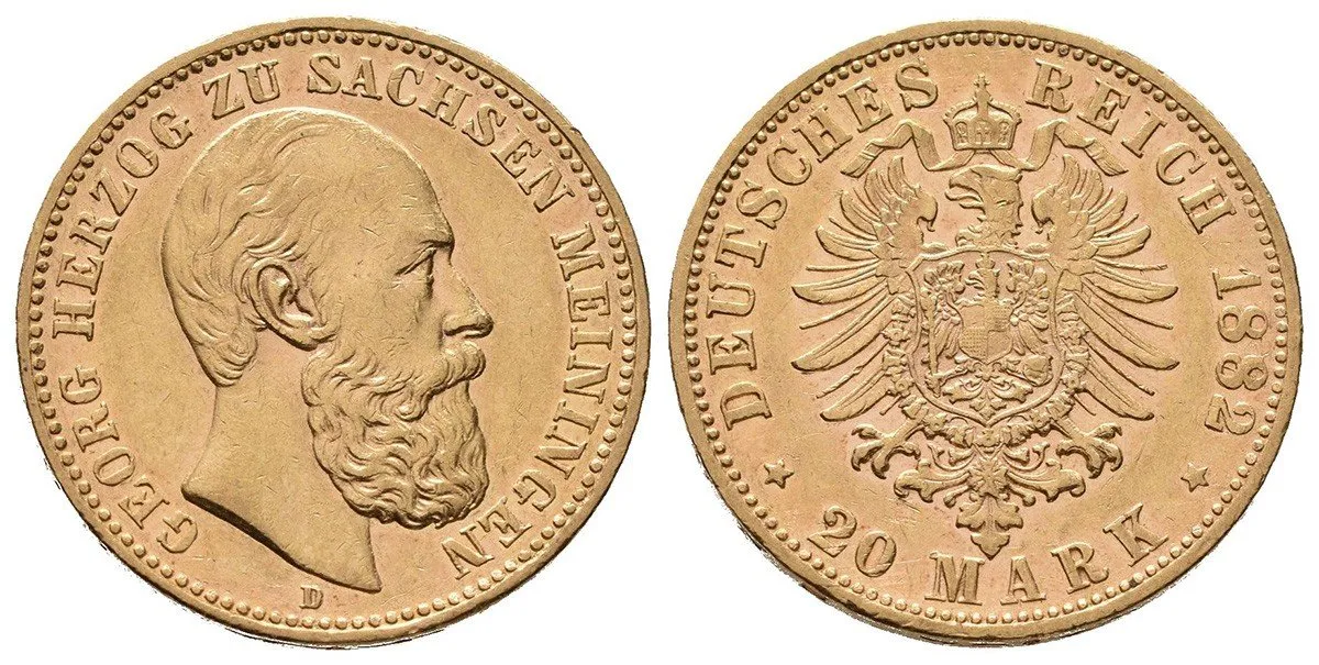 Sasko - Meiningen, Georg II., 1866 - 1914 — 1