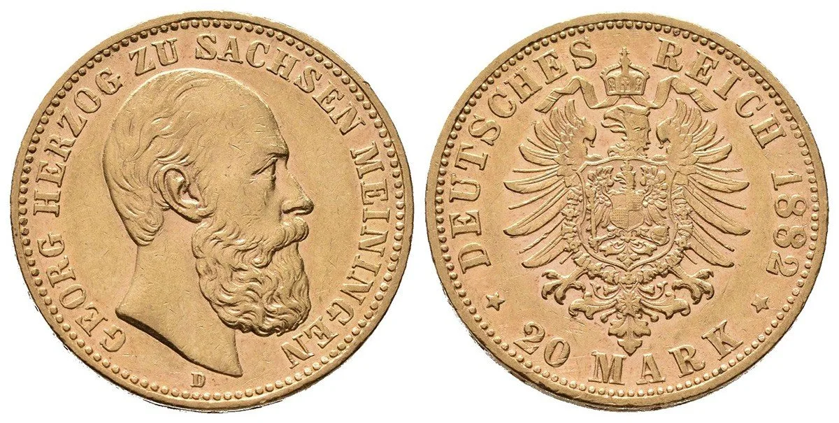 Sasko - Meiningen, Georg II., 1866 - 1914 — 1