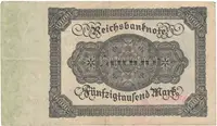 Německo, 50000 Mark 1922, Ro.079c - fotografie 2