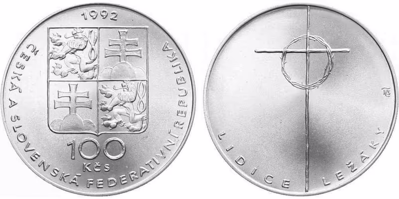 100 Kčs 1992 - Lidice a Ležáky