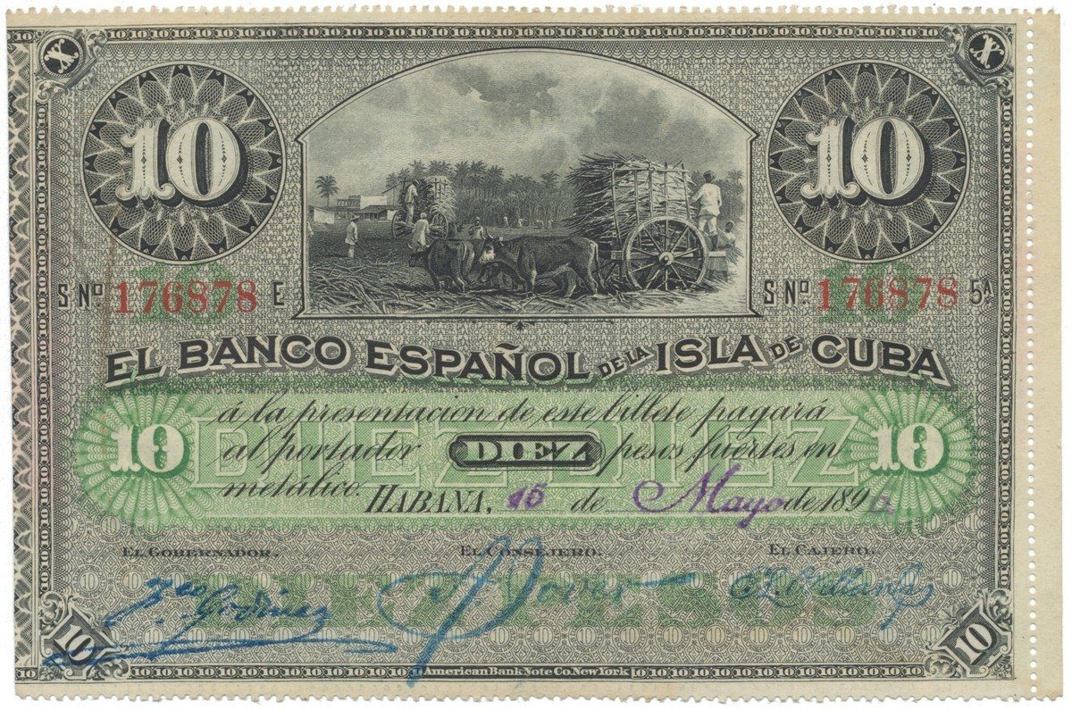 Kuba, 10 Pesos 1896, P.49a