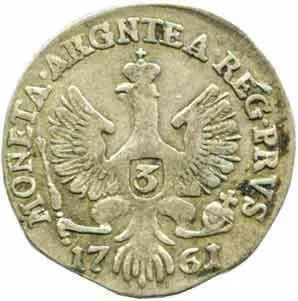 Ražby pro Prusko, Alžběta, 1741 - 1762 — 1