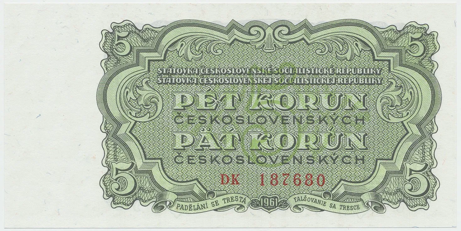 Československo, 5 Koruna 1961, série DK, Hej.99a