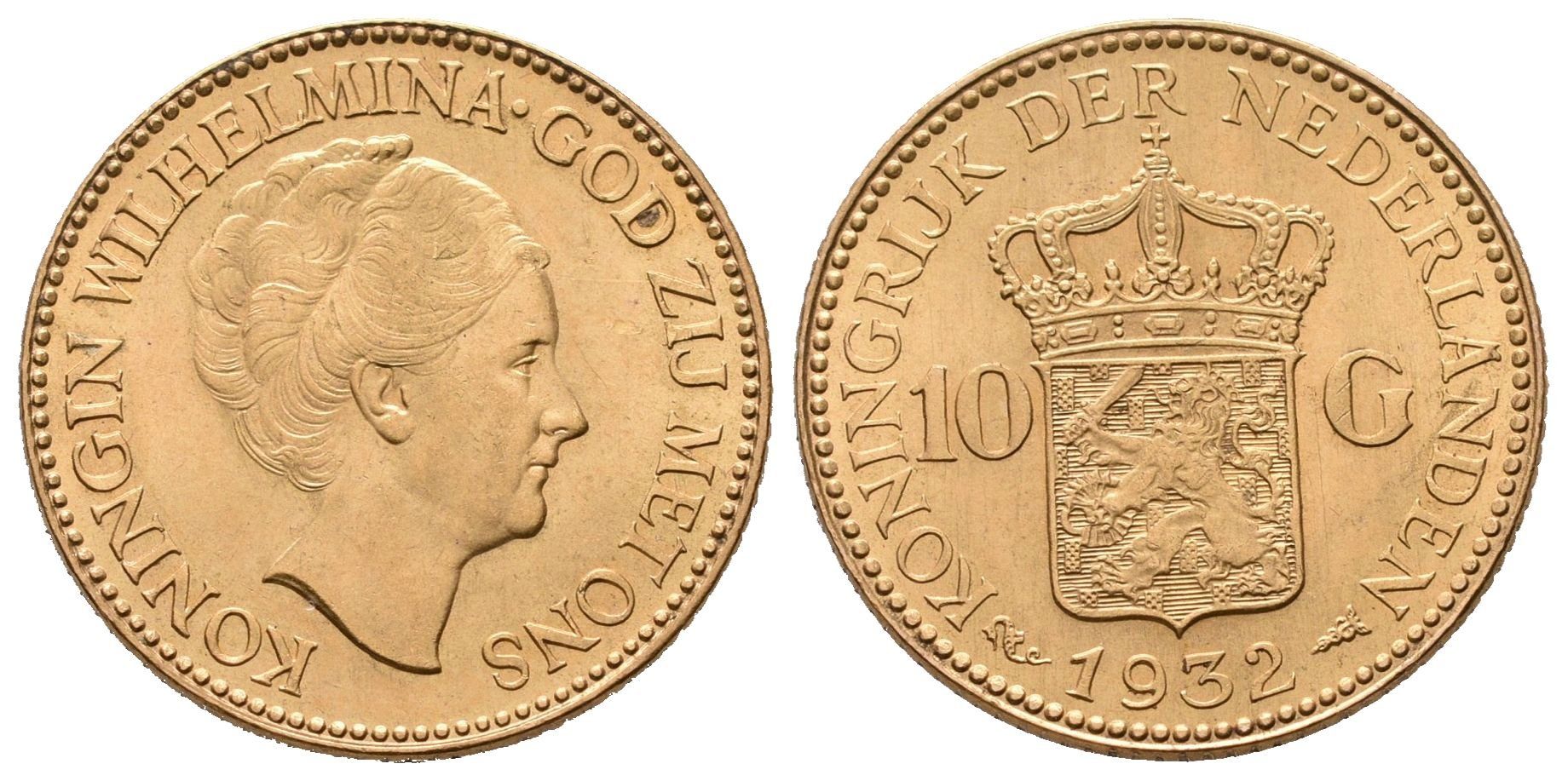 Nizozemí, 10 Gulden 1932