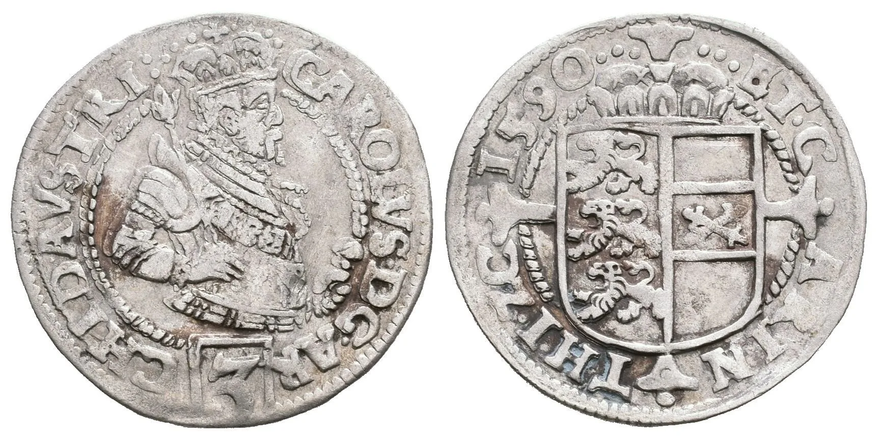 3 Krejcar 1590, Graz, patina, lehce ned. — 1