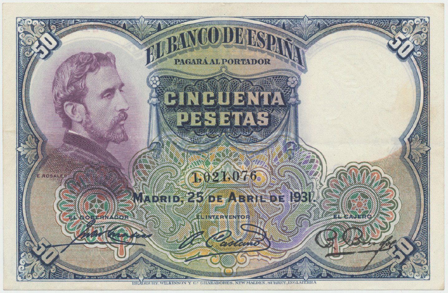 Španělsko, 50 Pesetas 1931, P.82
