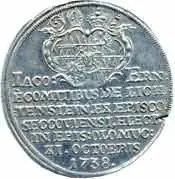 Olomouc - biskupství, Jakub Arnošt Liechtenstein, 1738 - 1745 — 1