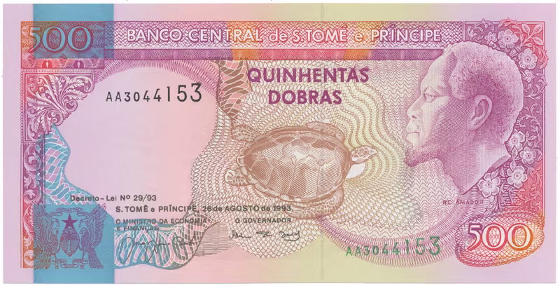 Svatý Tomáš a Princův ostrov, 500 Dobras 1993, P.63