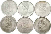 Soubor mincí 100 Kčs - 1980 - Spartakiáda, 1980 - Bohumír Šmeral, 1982 - Koněspřežka, — 2