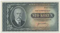 100 Koruna b.d. (1945), série PN, PS, Hej.74a.S1